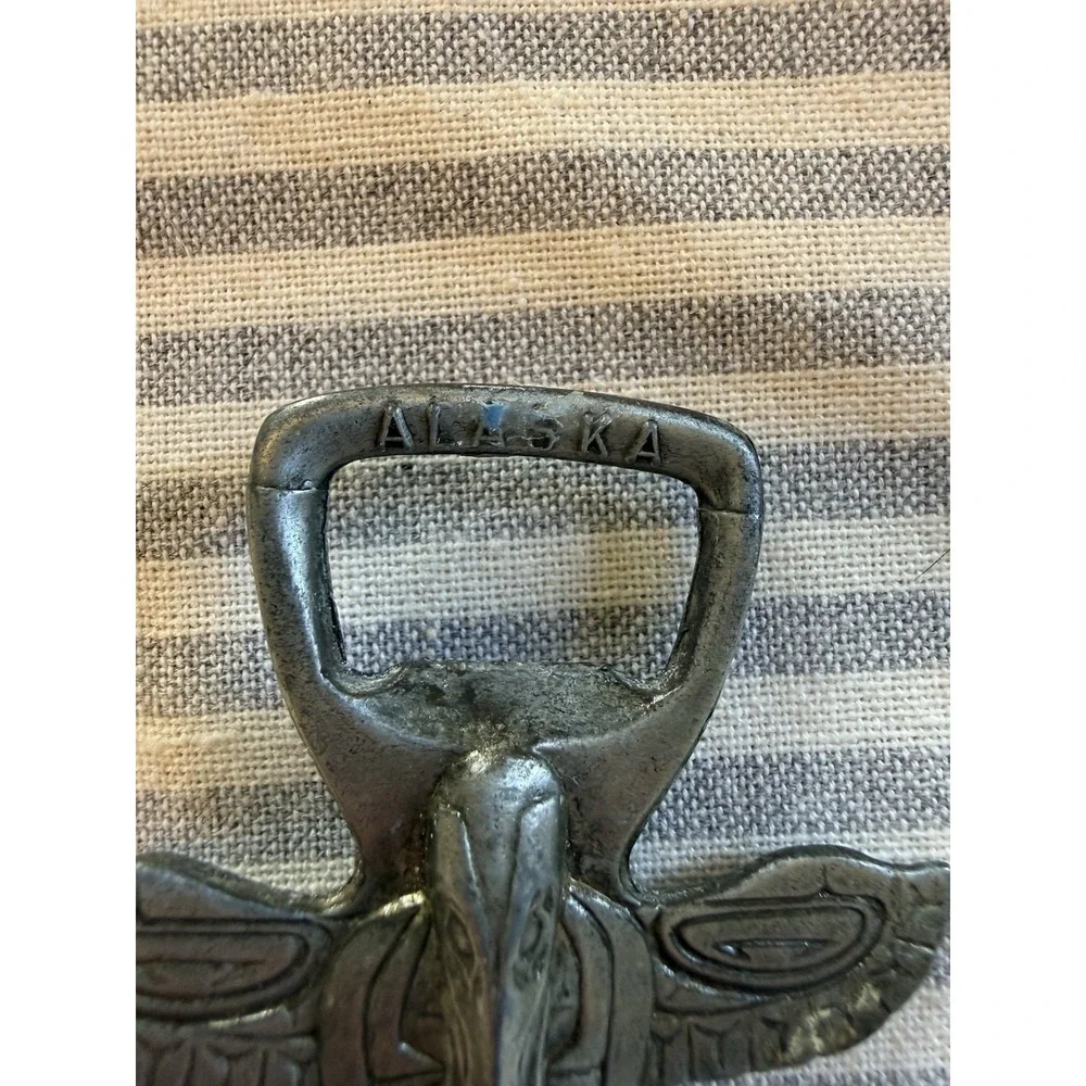 Vintage Boma Pewter Totem Bottle Opener - 1970's Alaska